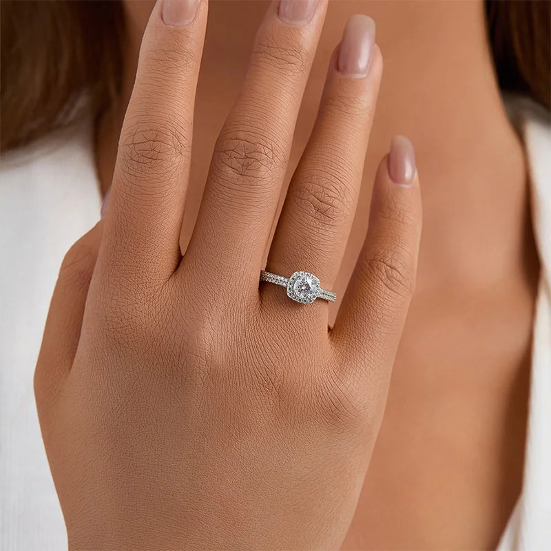 Moissanite 925 Sterling Silver Ring