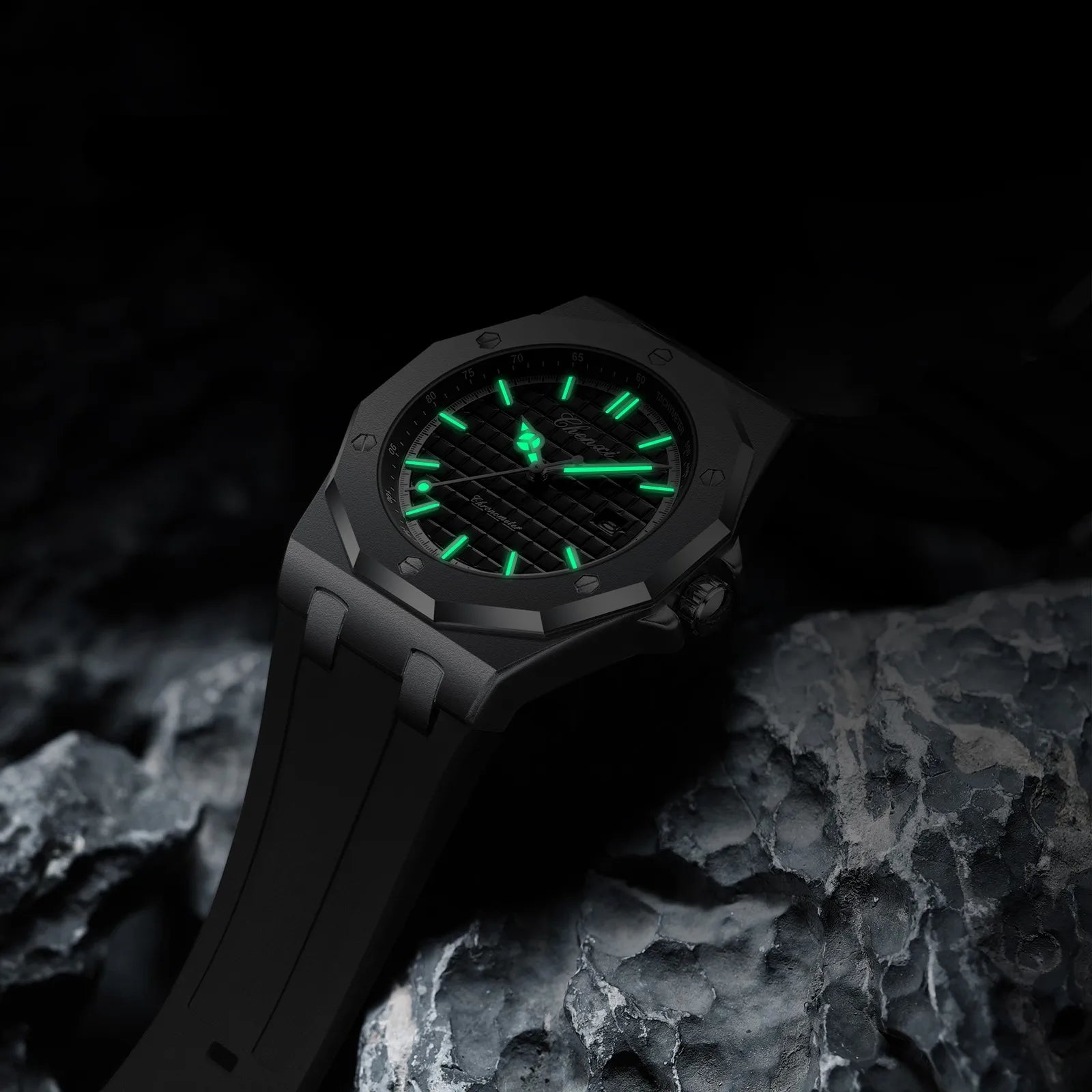 Men Luxury Rose Gold Quartz Watch