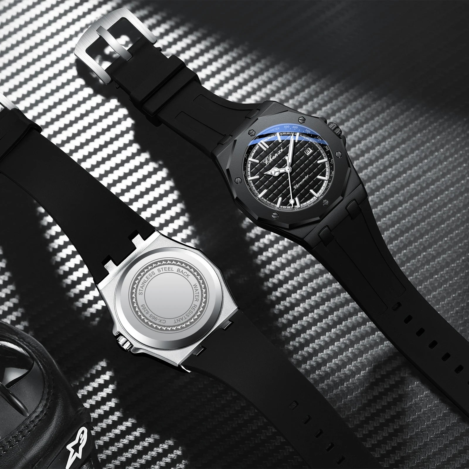 Men Luxury Rose Gold Quartz Watch