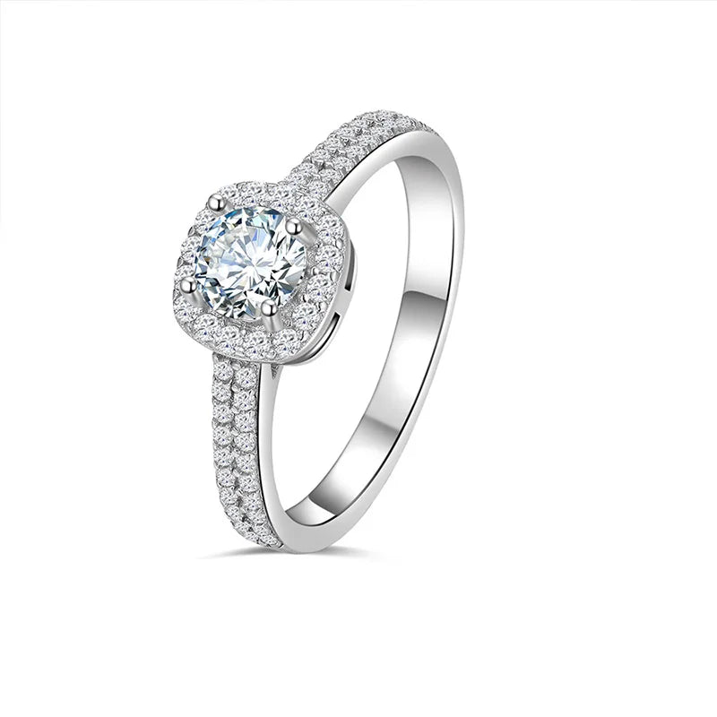 Moissanite 925 Sterling Silver Ring