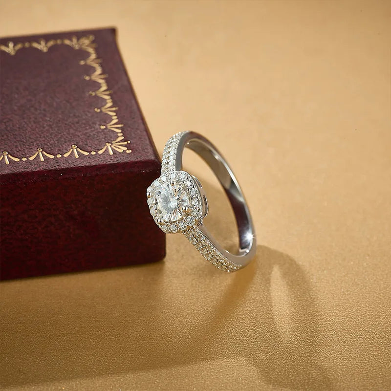 Moissanite 925 Sterling Silver Ring