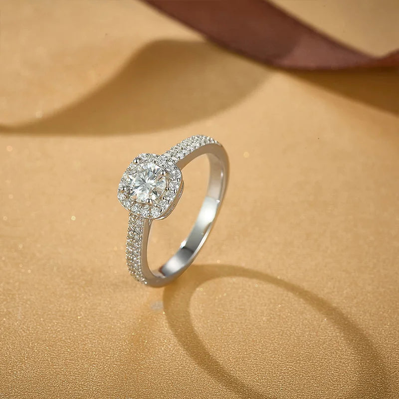 Moissanite 925 Sterling Silver Ring