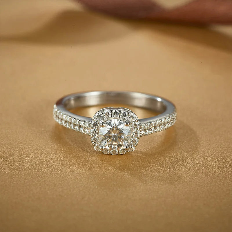 Moissanite 925 Sterling Silver Ring