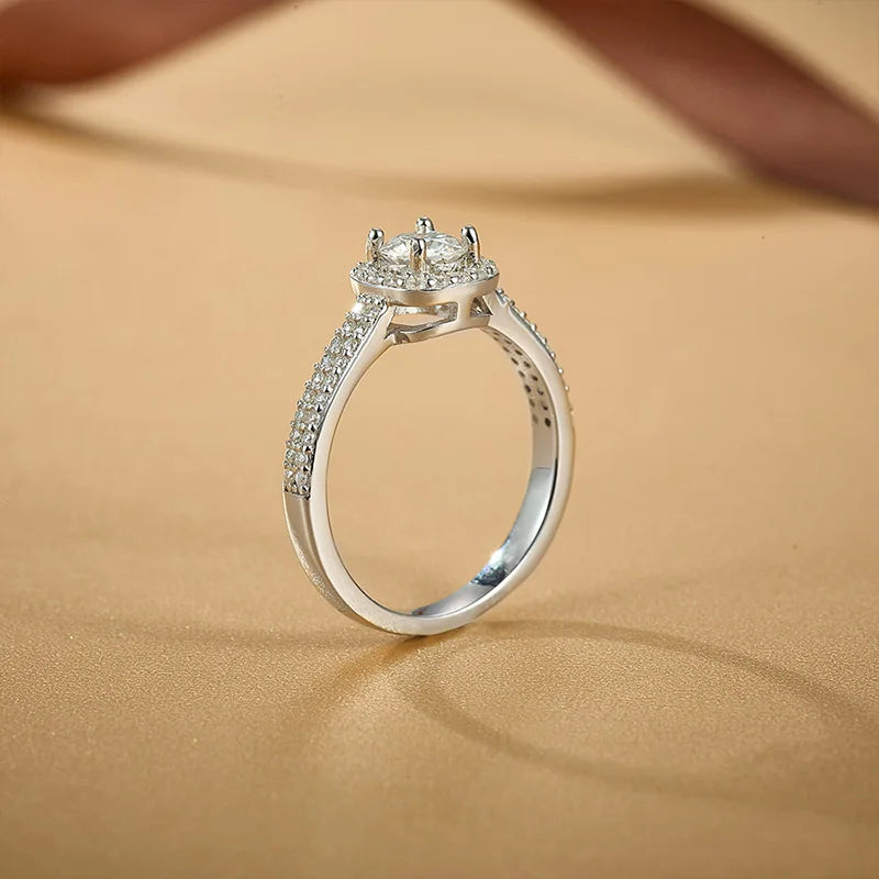 Moissanite 925 Sterling Silver Ring